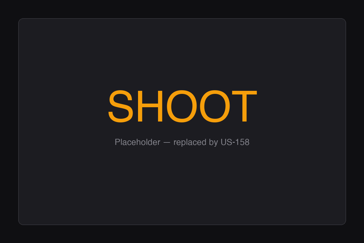 A screenshot of FramePath's shoot mode view.